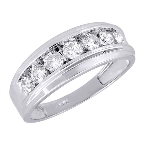 10k mens anniversary ring size 11 used 10k white gold - Men 10K Gold Ring Used for sale .